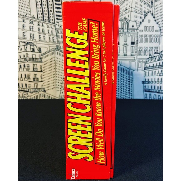 NOB Vintage 1991 Screen Challenge Cadaco 90s Movie Trivia Board Game COMPLETE - Picture 4 of 11